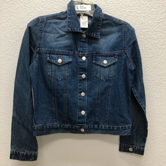 Joann Fabrics Girls Medium Jean Jacket Patchwork - Picture 2 of 4